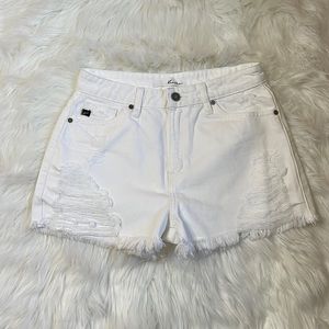White KanCan Shorts